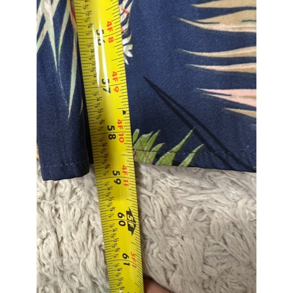 Terra Sky Maxi Dress 3X Tropical Floral Tiered Ruffle Sleeveless Beach Cruise - Picture 7 of 10